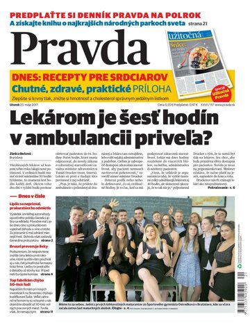 Obálka e-magazínu Pravda 23. 5. 2017