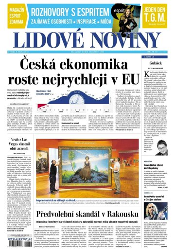 Obálka e-magazínu Lidové noviny 4.10.2017