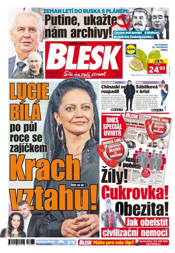 Obálka e-magazínu Blesk 20.11.2017