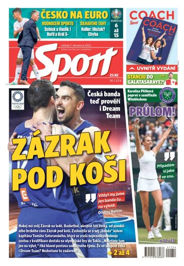 Obálka e-magazínu Sport 7.7.2021