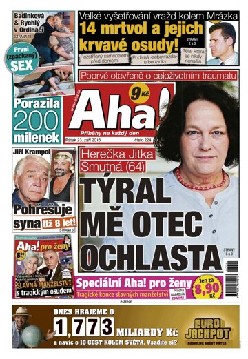 Obálka e-magazínu AHA! 23.9.2016