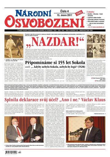 Obálka e-magazínu Národní Osvobození 4/2017