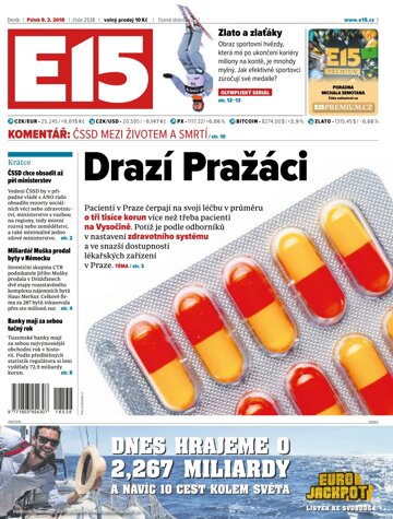 Obálka e-magazínu E15 9.2.2018