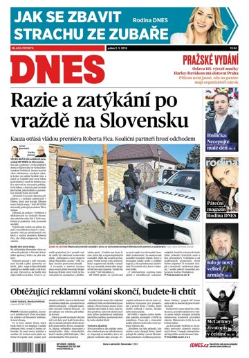 Obálka e-magazínu MF Dnes 2.3.2018