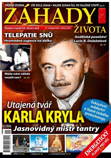 Obálka e-magazínu Záhady života 11/2016