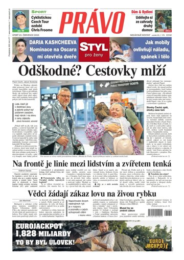 Obálka e-magazínu Deník Právo 25.7.2023