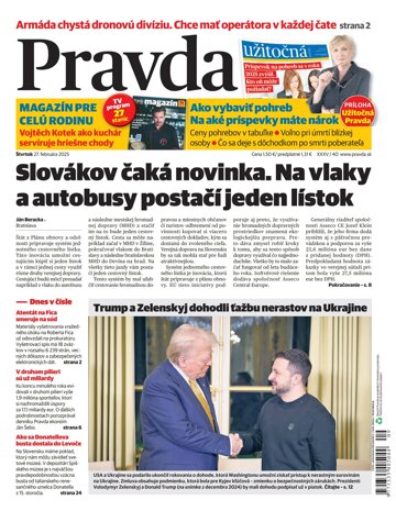 Obálka e-magazínu Pravda 27. 2. 2025