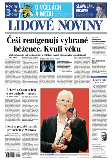 Obálka e-magazínu Lidové noviny 4.7.2015