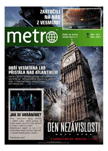 Obálka e-magazínu deník METRO 24.6.2016