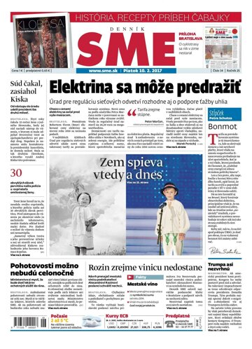 Obálka e-magazínu SME 10.2.2017