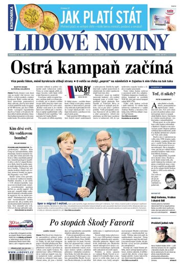 Obálka e-magazínu Lidové noviny 4.9.2017