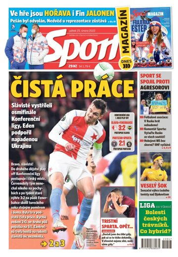 Obálka e-magazínu Sport 25.2.2022