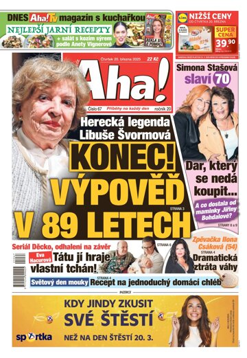 Obálka e-magazínu AHA! 20.3.2025