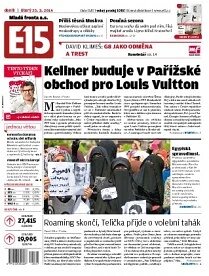 Obálka e-magazínu E15 25.3.2014