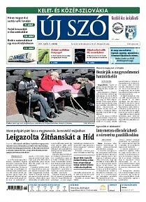 Obálka e-magazínu Új Szó 9.4.2014