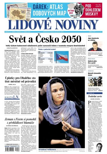 Obálka e-magazínu Lidové noviny 11.4.2015