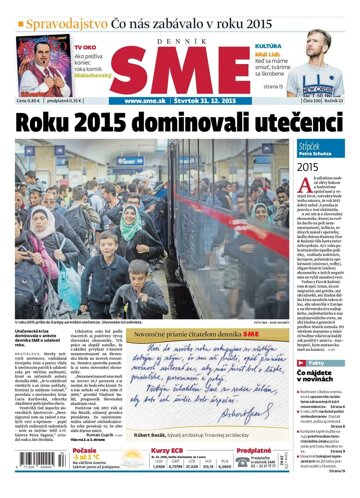 Obálka e-magazínu SME 31.12.2015