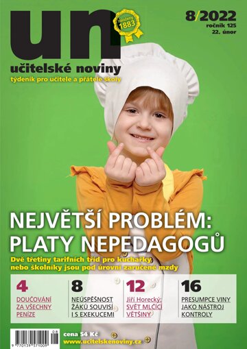 Obálka e-magazínu Učitelské noviny 8/2022