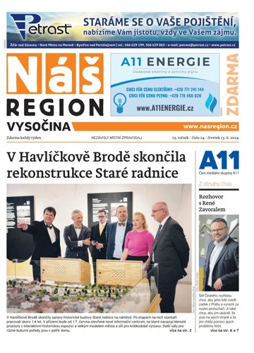 Obálka e-magazínu Náš Region - Vysočina 24/2024