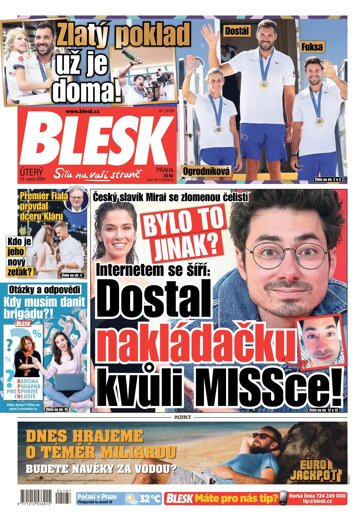 Obálka e-magazínu Blesk 13.8.2024