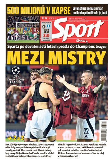 Obálka e-magazínu Sport 28.8.2024