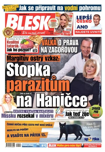 Obálka e-magazínu Blesk 13.9.2024