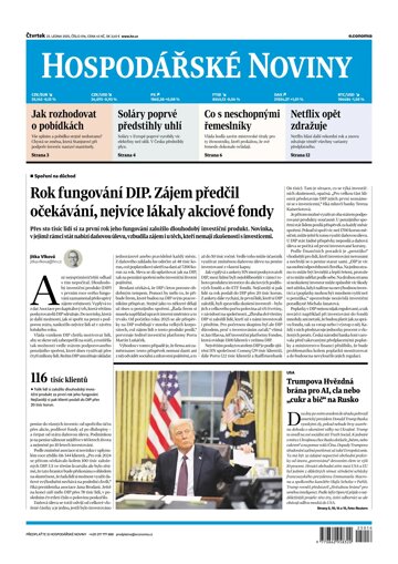 Obálka e-magazínu Hospodářské noviny 016 - 23.1.2025