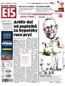 Obálka e-magazínu E15 15.3.2013