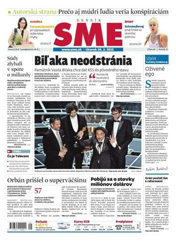 Obálka e-magazínu SME 24.2.2015