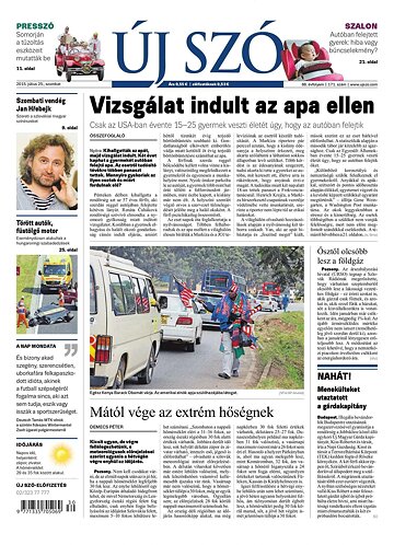Obálka e-magazínu Új Szó 25.7.2015