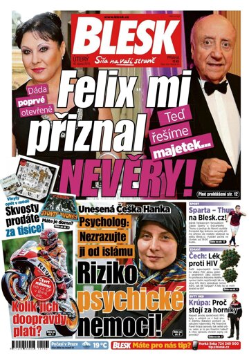 Obálka e-magazínu Blesk 18.8.2015