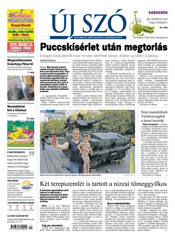 Obálka e-magazínu Új Szó 18.7.2016