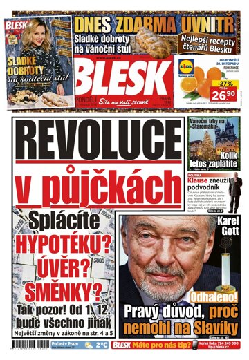 Obálka e-magazínu Blesk 28.11.2016