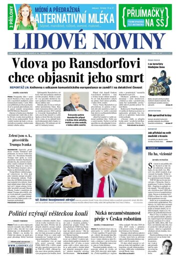 Obálka e-magazínu Lidové noviny 25.2.2017