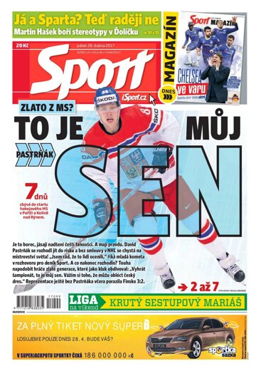 Obálka e-magazínu Sport 28.4.2017