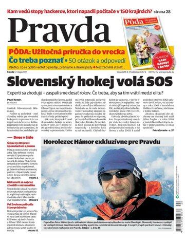 Obálka e-magazínu Pravda 17.5.2017