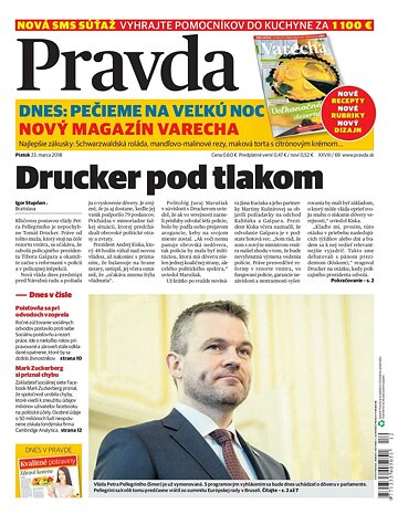 Obálka e-magazínu Pravda 23. 3. 2018