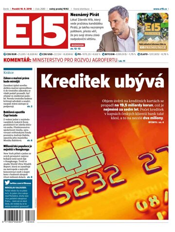 Obálka e-magazínu E15 10.9.2018