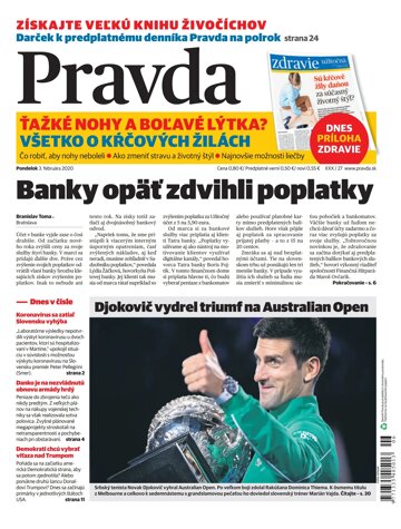 Obálka e-magazínu Pravda 3. 2. 2020