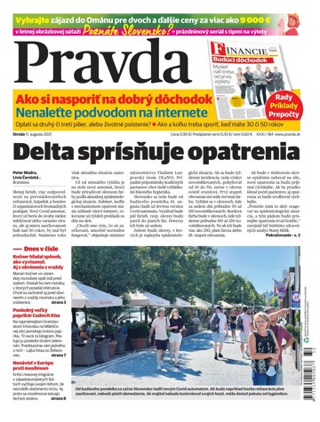 Obálka e-magazínu Pravda 11. 8. 2021