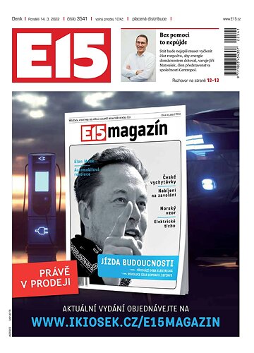 Obálka e-magazínu E15 14.3.2022