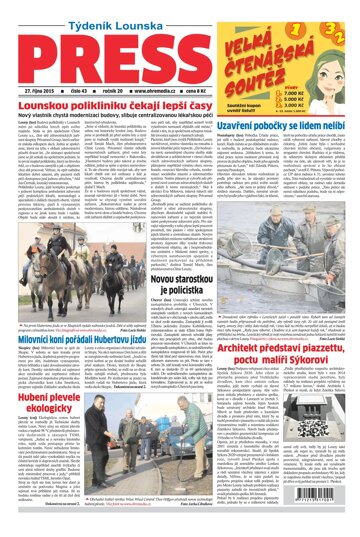 Obálka e-magazínu Lounský press 43/2015