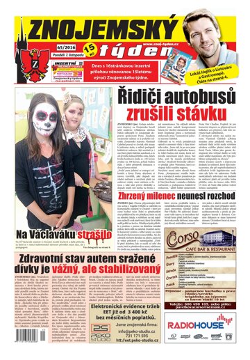 Obálka e-magazínu Znojemský týden 45/2016