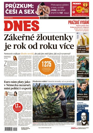 Obálka e-magazínu MF Dnes 26.11.2024