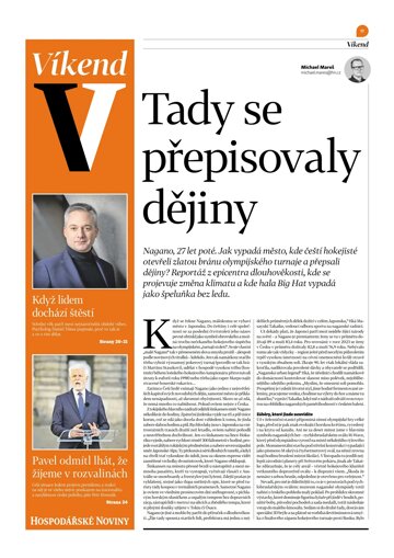 Obálka e-magazínu Hospodářské noviny - příloha Víkend 002 - 3.1.2025 Víkend