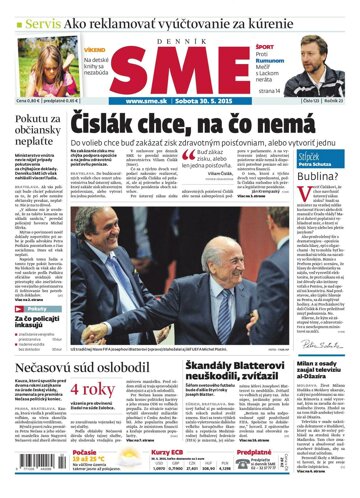 Obálka e-magazínu SME 30.5.2015