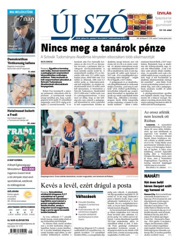 Obálka e-magazínu Új Szó 22.7.2016