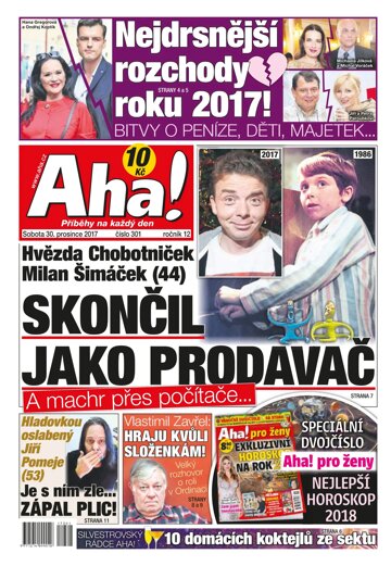 Obálka e-magazínu AHA! 30.12.2017