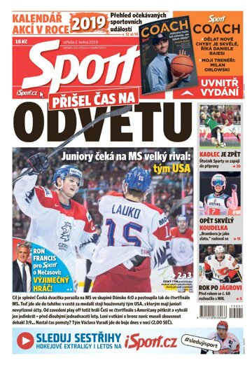 Obálka e-magazínu Sport 2.1.2019