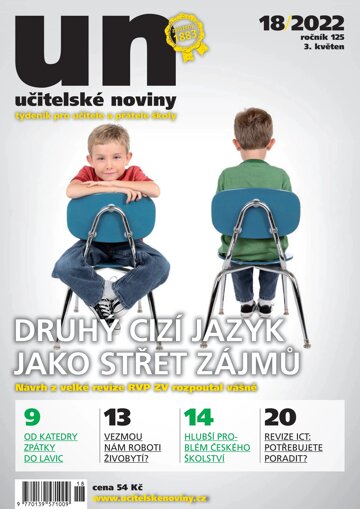 Obálka e-magazínu Učitelské noviny 18/2022